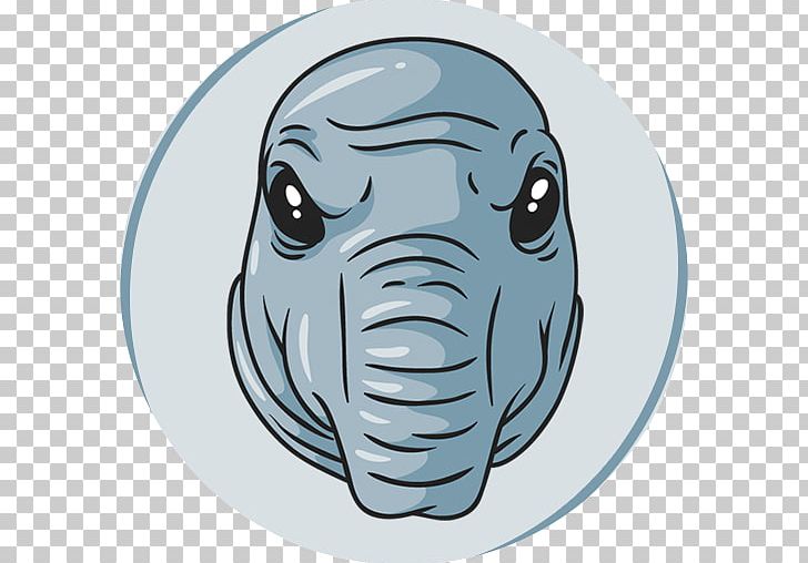 Homunculus Loxodontus Sticker Telegram VKontakte Sea Cows PNG, Clipart, Circle, Download, Elephant, Elephants And Mammoths, Face Free PNG Download