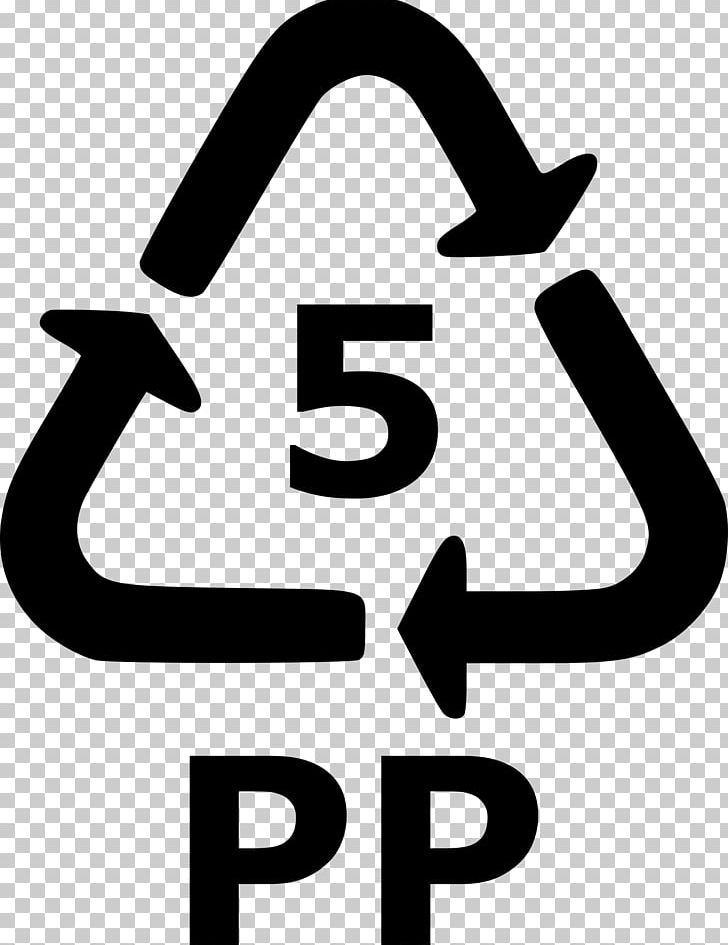 Recycling Symbol Plastic Recycling Logo PNG, Clipart, 5 Pp, Area, Black And White, Brand, Extrusion Free PNG Download