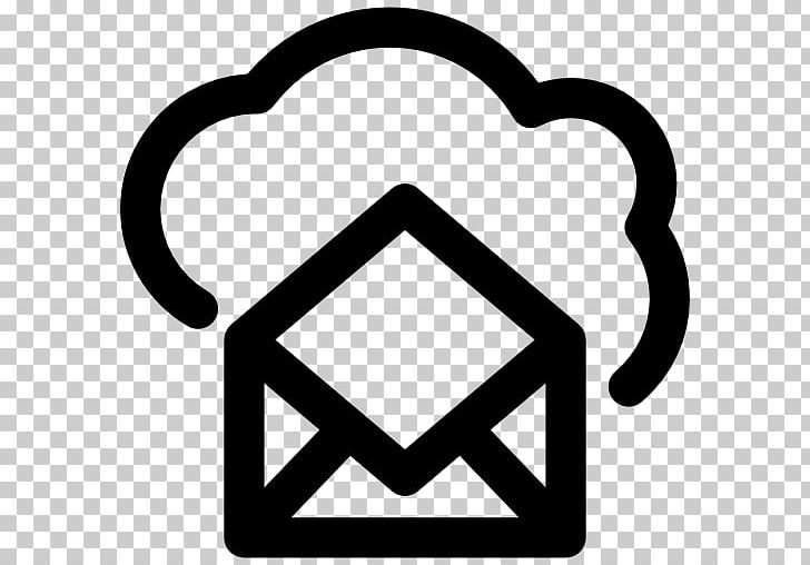 Computer Icons Cloud Computing Email PNG, Clipart, Area, Black, Black And White, Cloud Computing, Cloud Outline Free PNG Download
