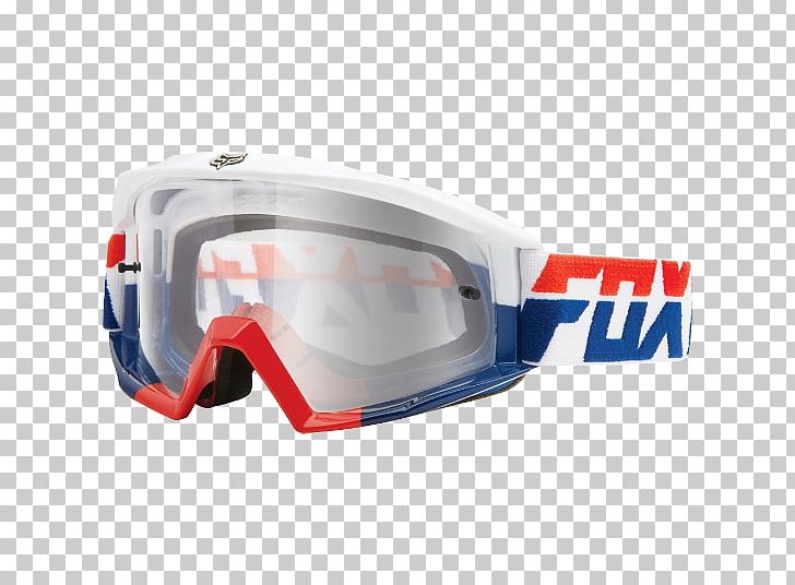 Goggles Glasses Motocross Motorcycle Blue PNG, Clipart, Blue, Clothing, Eyewear, Fox Racing, Glasses Free PNG Download