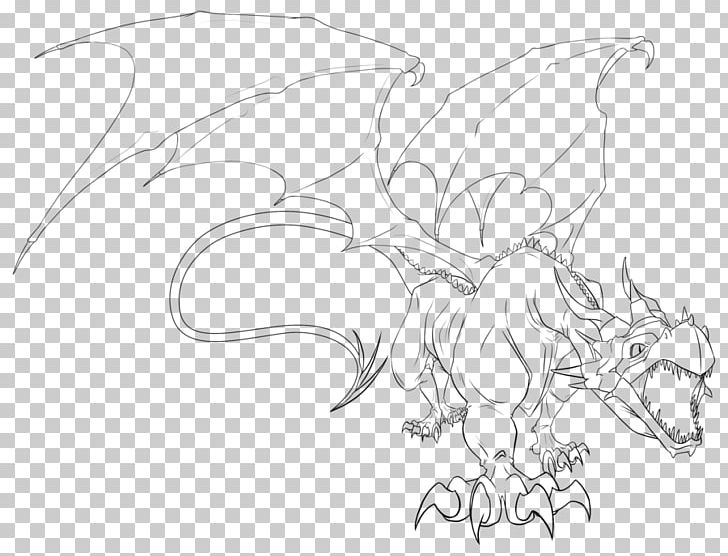 Dragon Horse Line Art White Sketch PNG, Clipart, Anime, Artwork, Black And White, Cartoon, Dragon Free PNG Download