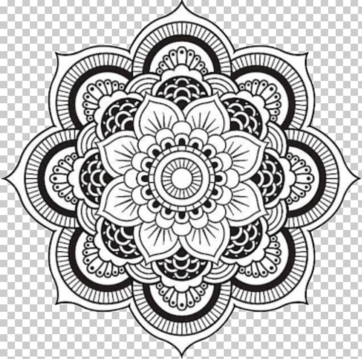 Mandala Coloring Book Tibetan Buddhism Adult PNG, Clipart, Adu, Area, Black And White, Book, Buddhism Free PNG Download
