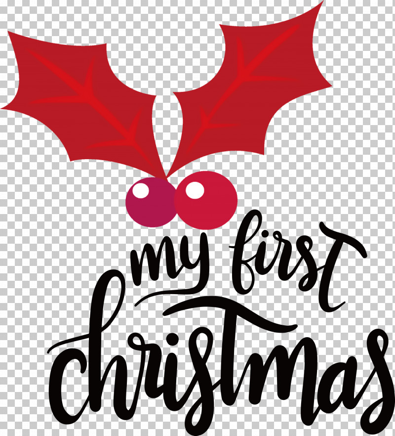 My First Christmas PNG, Clipart, Flower, Logo, M, My First Christmas, Plants Free PNG Download