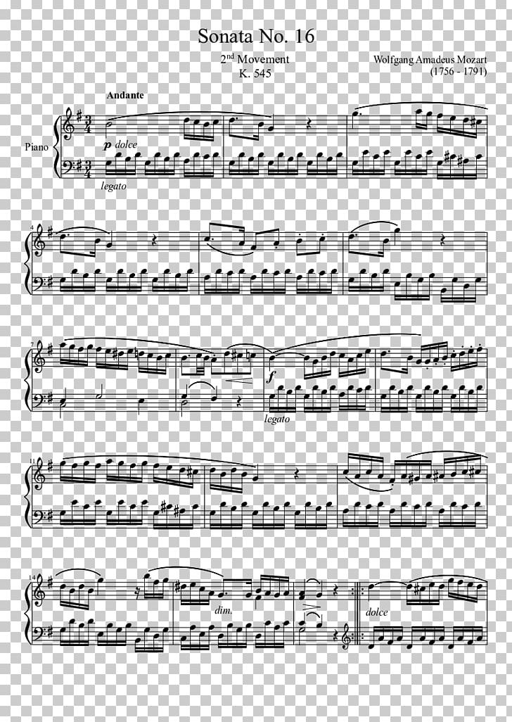 Piano Sonata No. 16 Movement C Major PNG, Clipart, Angle, Area, Auto Part, Black And White, C Major Free PNG Download