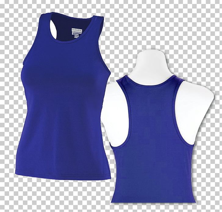 T-shirt Sleeveless Shirt Polyester PNG, Clipart, Active Shirt, Active Tank, Blue, Clothing, Cobalt Blue Free PNG Download