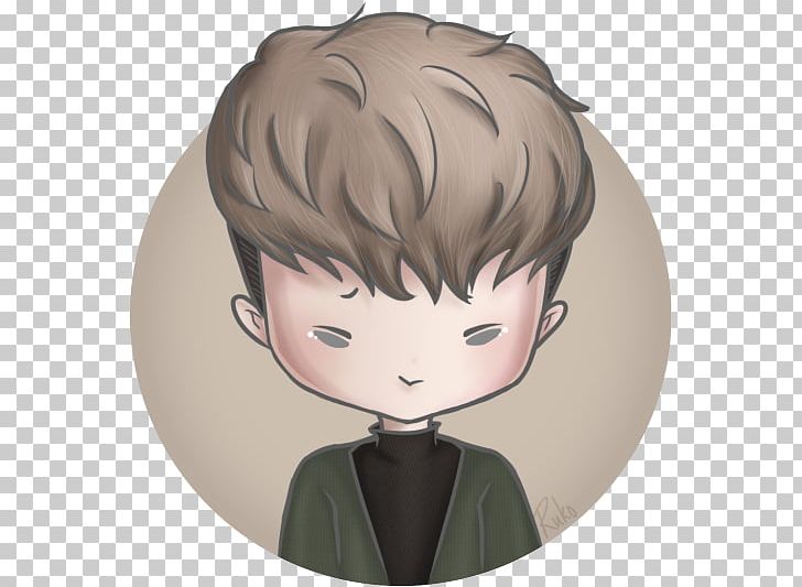 Chibi Mangaka Forehead Hairstyle Png Clipart Anime Black Hair