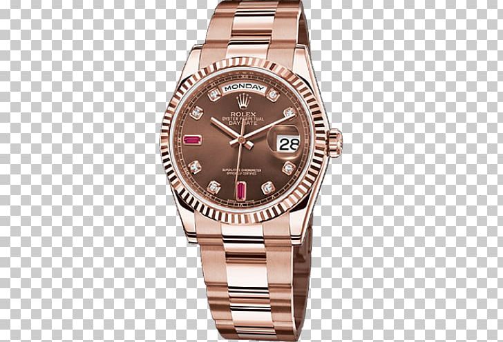 Watch Rolex Day-Date Rolex Oyster Clock PNG, Clipart, Bracelet, Brand, Brown, Clock, Counterfeit Watch Free PNG Download