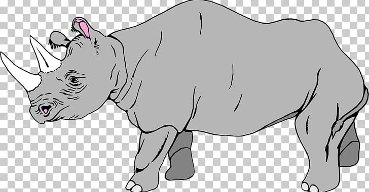 Rhinoceros Hippopotamus Giraffe Cheetah PNG, Clipart, Animals, Artwork, Black And White, Carnivoran, Cow Goat Family Free PNG Download