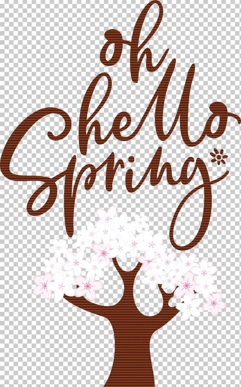 Oh Hello Spring Hello Spring Spring PNG, Clipart, Calligraphy, Flower, Hello Spring, M, Meter Free PNG Download