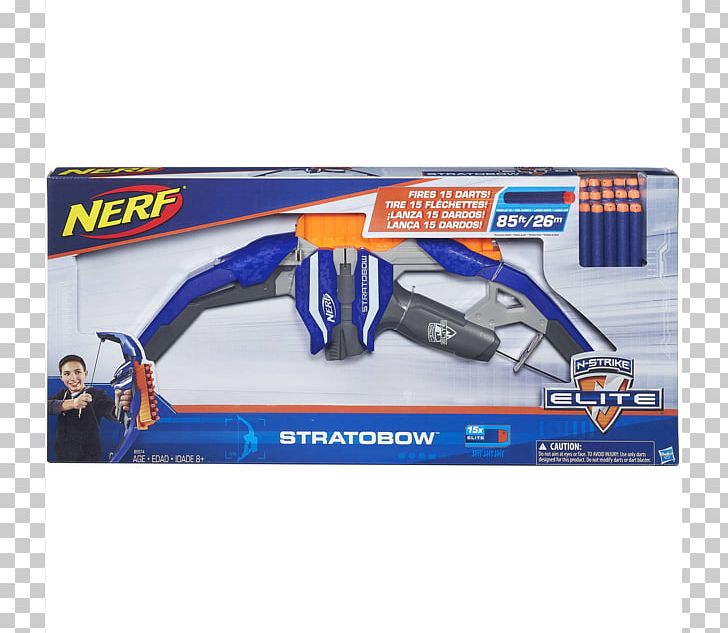 Nerf N-Strike Elite NERF N-Strike StratoBow Toy PNG, Clipart, Electric Blue, Hasbro, Model Car, Nerf, Nerf Blaster Free PNG Download