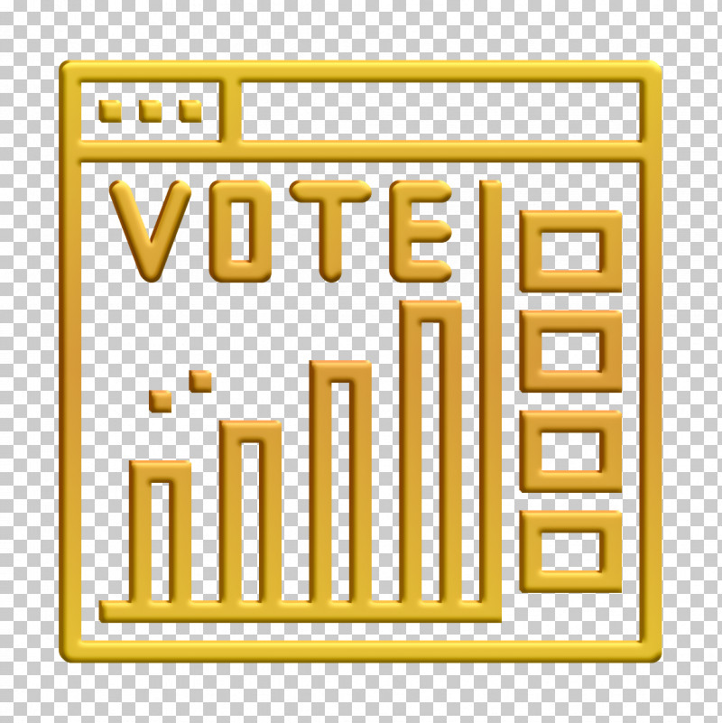 Poll Icon Election Icon PNG, Clipart, Election Icon, Line, Poll Icon, Text, Yellow Free PNG Download