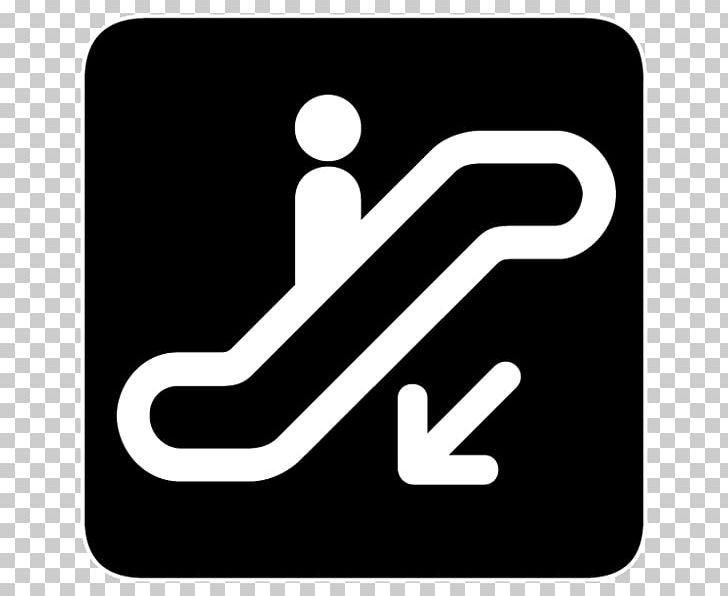 Escalator Graphics Sign Symbol PNG, Clipart, Area, Black And White, Brand, Building, Electronics Free PNG Download