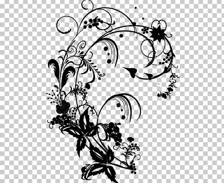 Floral Design Flower PNG, Clipart, Artwork, Black, Branch, Fictional Character, Flower Free PNG Download