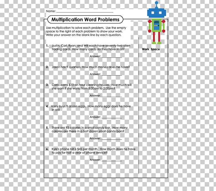 Word Problem Multiplication Worksheet Counting Mathematics PNG, Clipart, Addition, Area, Associative Property, Counting, Diagram Free PNG Download