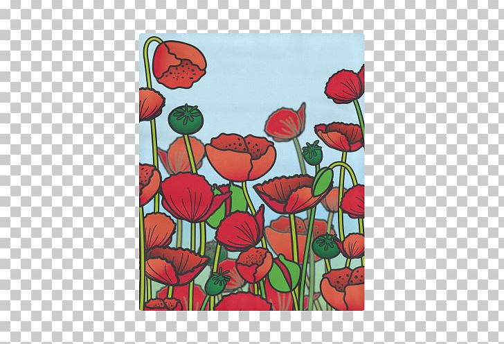 Poppy Floral Design Red Rectangle Blanket PNG, Clipart, All Over Print, Art, Beach, Blanket, Coquelicot Free PNG Download