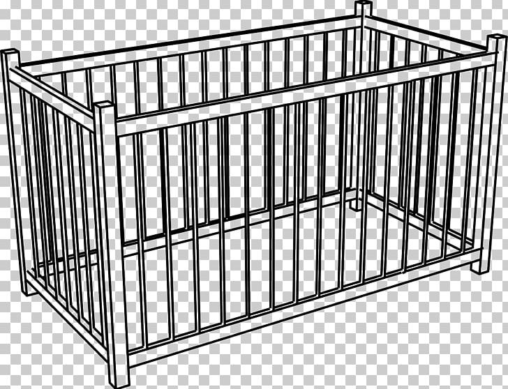 Cots Play Pens Infant PNG, Clipart, Area, Baby, Bassinet, Black And White, Child Free PNG Download