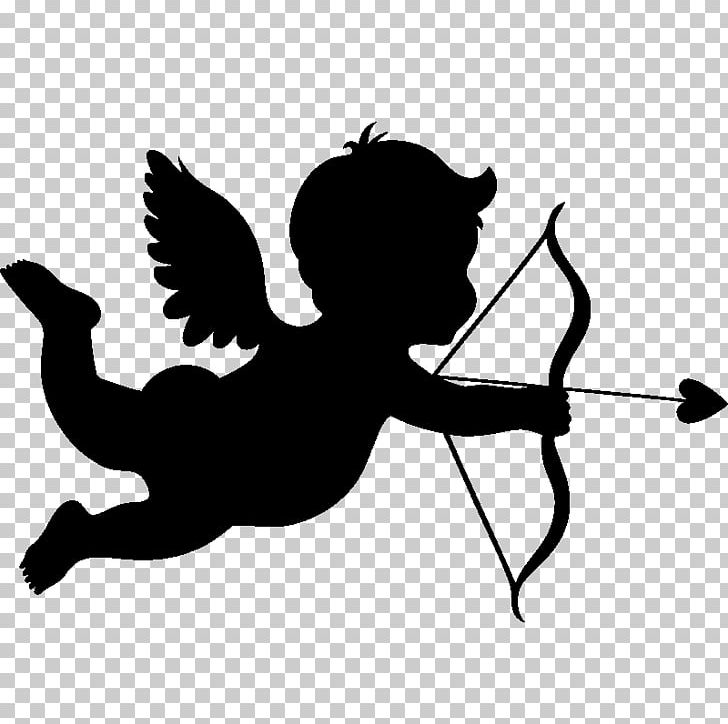 Cupid Silhouette Drawing PNG, Clipart,  Free PNG Download