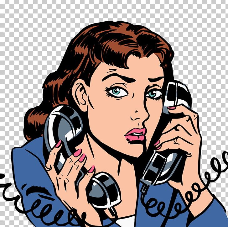 Pop Art Stock Photography Illustration PNG, Clipart, Audio Equipment, Business Woman, Cartoon, Fictional Character, Girl Free PNG Download