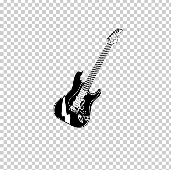Bass Guitar Musical Instrument Black And White Electric Guitar String Instrument PNG, Clipart, Acoustic Electric Guitar, Black, Black And White Guitar, Black Hair, Black White Free PNG Download