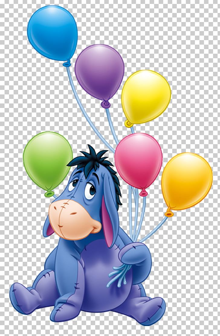 Eeyore's Birthday Party Winnie The Pooh Piglet Birthday Cake PNG, Clipart, Animals, Balloon, Birthday, Birthday Cake, Eeyore Free PNG Download