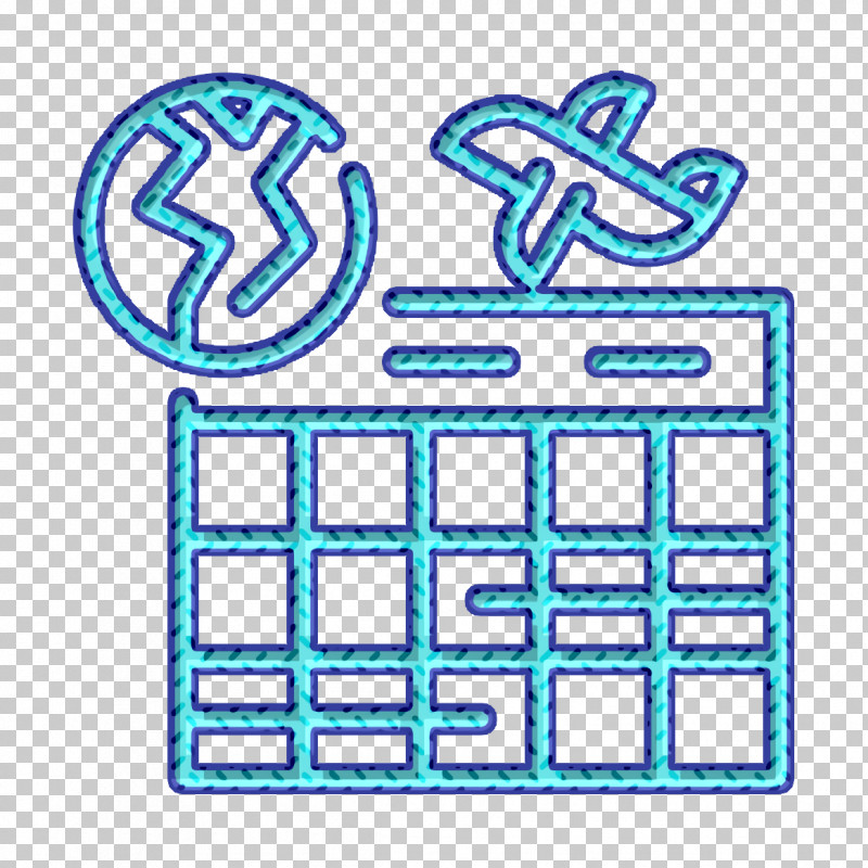 Travel Icon Plane Icon Calendar Icon PNG, Clipart, Calendar Icon, Electric Blue, Plane Icon, Rectangle, Square Free PNG Download