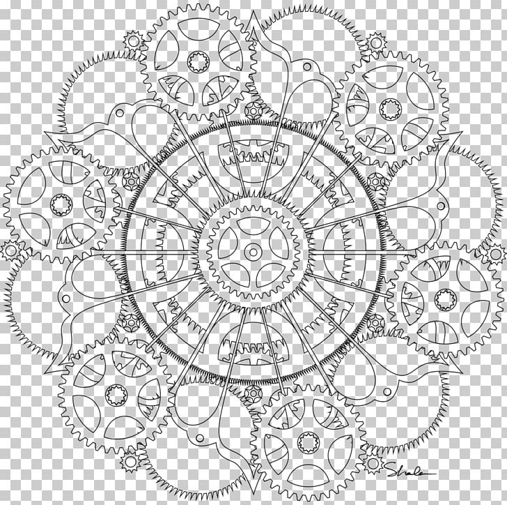 The Badass Feminist Coloring Book Feminism Mandala Steampunk PNG, Clipart, Adult, Area, Artwork, Black And White, Blue Star Coloring Free PNG Download