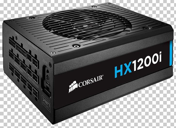 Corsair HX1200i 1200W ATX Black Power Supply Unit 80 Plus Power Converters PNG, Clipart, 80 Plus, Electric Potential Difference, Electronic Device, Electronic Instrument, Electronics Free PNG Download