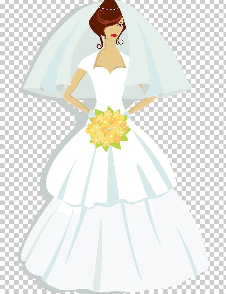 Contemporary Western Wedding Dress T-shirt Bride PNG, Clipart, Art, Fashion Design, Fictional Character, Flower, Formal Wear Free PNG Download