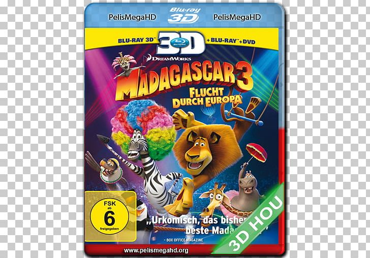 Blu-ray Disc Madagascar 3D Film Digital Copy PNG, Clipart,  Free PNG Download