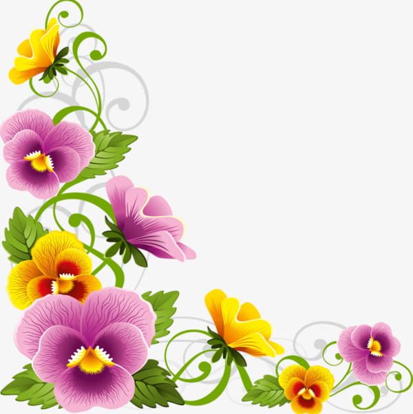 Beautiful Flowers Border Frame PNG, Clipart, Beautiful Clipart, Border Clipart, Flowers, Flowers Clipart, Frame Free PNG Download