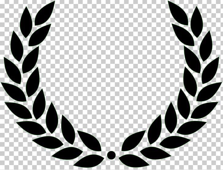 Laurel Wreath Olive Wreath PNG, Clipart, Bay Laurel, Black And White, Crown, Laurel Wreath, Leaf Free PNG Download