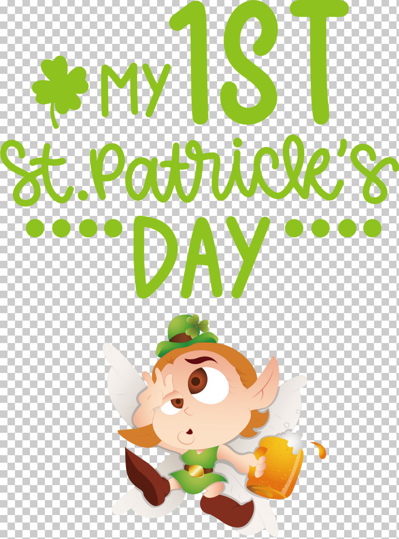 My 1st Patricks Day Saint Patrick PNG, Clipart, Animal Figurine, Behavior, Biology, Cartoon, Character Free PNG Download
