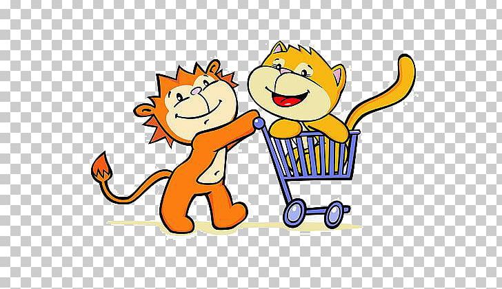 Tiger Cat Cartoon PNG, Clipart, Animals, Area, Art, Balloon, Carnivoran Free PNG Download