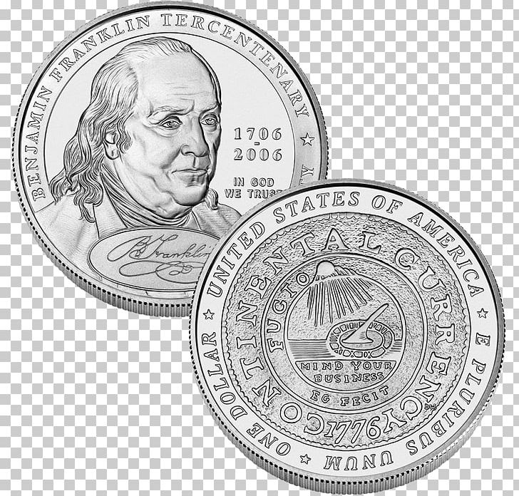 Handbook Of United States Coins Silver Dollar Coin United States Dollar PNG, Clipart, Benjamin Franklin, Black And White, Book, Cash, Circle Free PNG Download