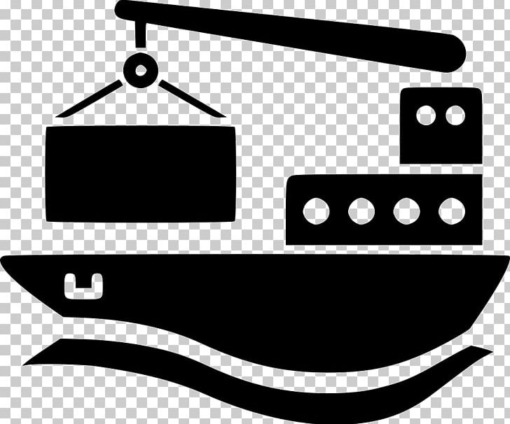Cargo Ship International Trade Logistics PNG, Clipart, Angle, Area, Black, Black And White, Boat Free PNG Download