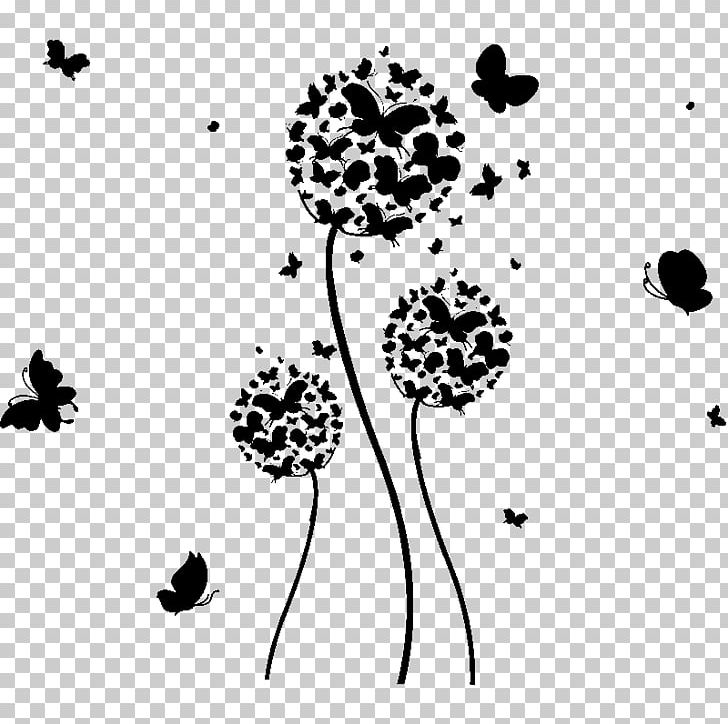 Floral Design Sticker Drawing Visual Arts PNG, Clipart, Art, Black, Black And White, Branch, Circle Free PNG Download