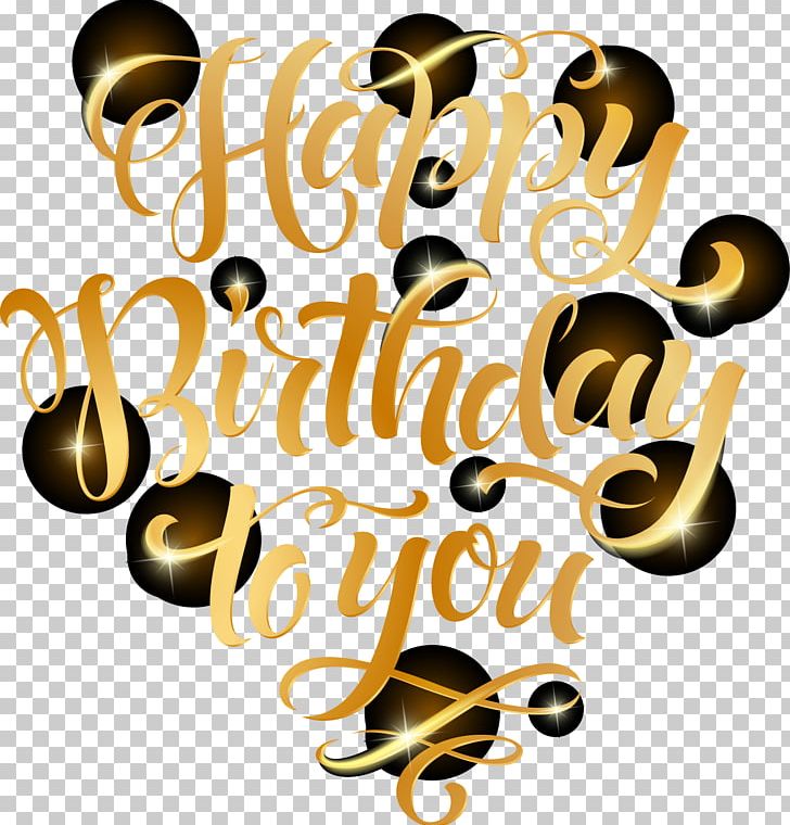 Golden Font Birthday Celebration Png Clipart Birthday Background Birthday Card Birthday Party Brand Celebrate Free Png