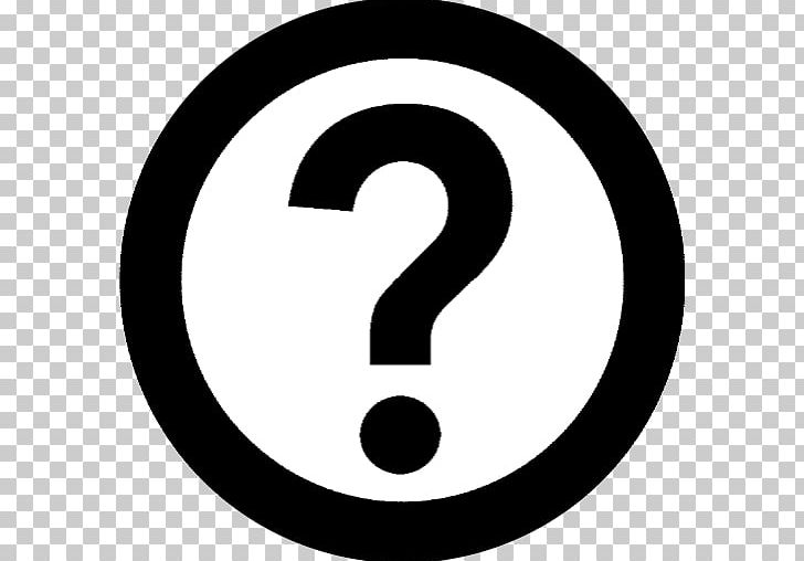 Question Mark Trademark Symbol Graphics Computer Icons PNG, Clipart, Area, Black And White, Brand, Circle, Computer Icon Free PNG Download