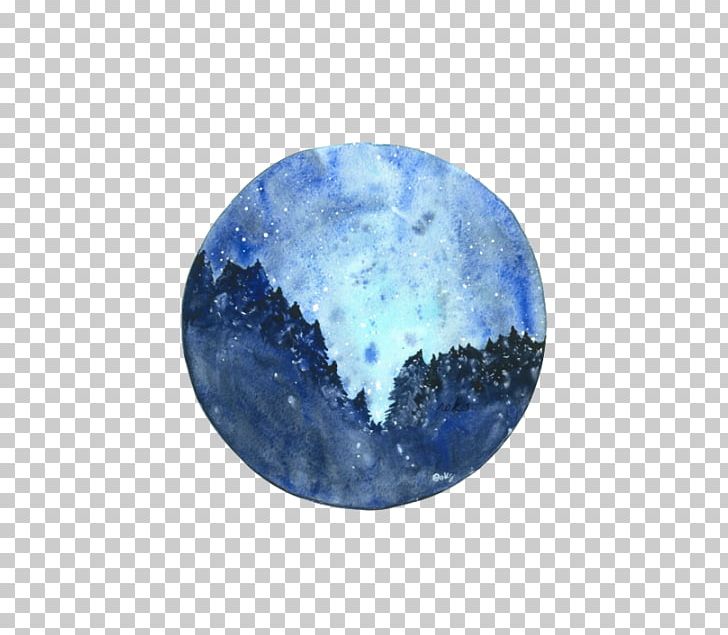 The Starry Night Watercolor Painting Landscape Painting Art PNG, Clipart, Abstract Art, Aesthetics, Art, Blue, Blue Night Free PNG Download