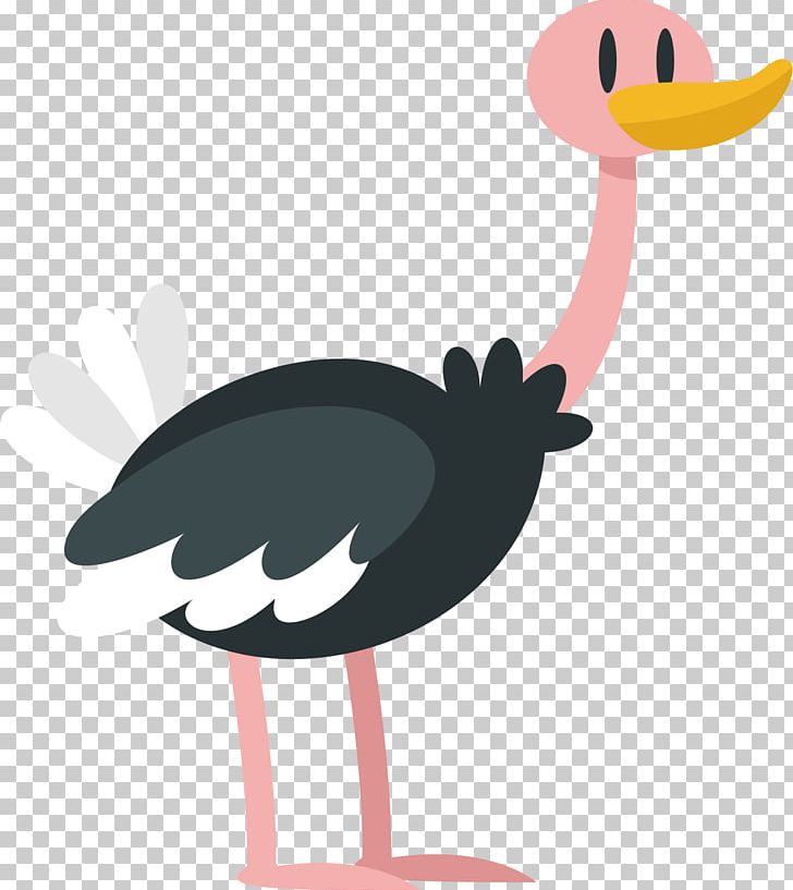 Common Ostrich Cartoon PNG, Clipart, Animals, Beak, Bird, Cartoon Animal, Chicken Free PNG Download