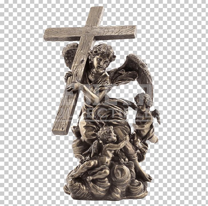 Crucifix Michael Statue Figurine Angel PNG, Clipart, Angel, Archangel, Artifact, Carrying Book, Cherub Free PNG Download