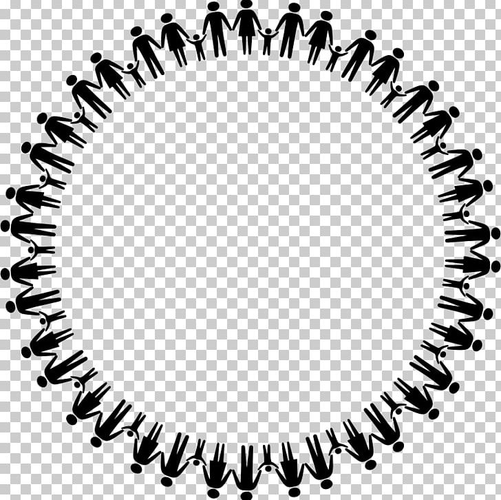 people holding hands in a circle clipart