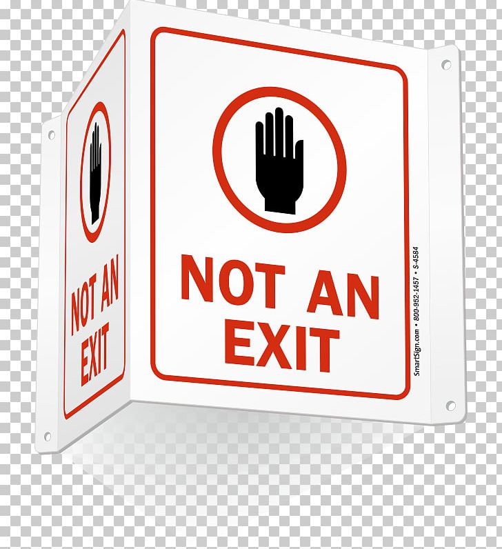 Exit Sign Building Door Hanger Sticker Not A Fire Exit PNG, Clipart, Adhesive, Area, Brand, Building, Code Free PNG Download