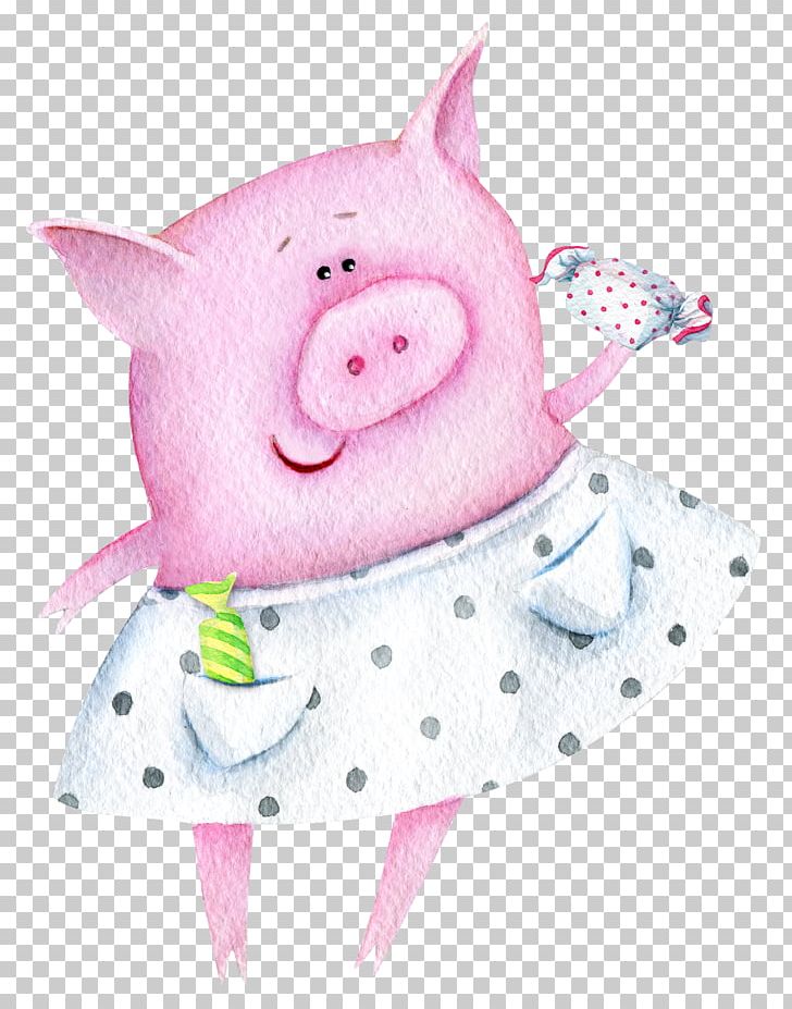 Domestic Pig Piglet Watercolor Painting Illustration PNG, Clipart, Animals, Balloon Cartoon, Boy Cartoon, Cartoon Character, Cartoon Cloud Free PNG Download