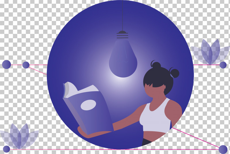 Girl Book Reading PNG, Clipart, Book, Cartoon, Circle, Girl, Purple Free PNG Download