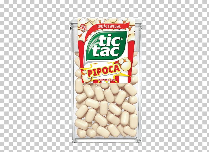 Tic Tac Popcorn Strawberry Vegetarian Cuisine Candy PNG, Clipart, Candy, Cherry, Dragee, Ferrero Spa, Flavor Free PNG Download