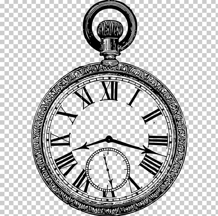 Pocket Watch Drawing Antique PNG, Clipart, Accessories, Antique, Black And White, Body Jewelry, Brand Free PNG Download