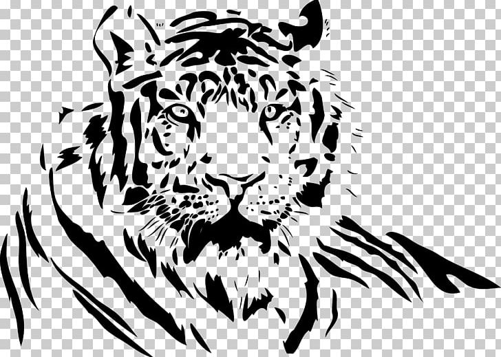 White Tiger Drawing PNG, Clipart, Animals, Art, Big Cat, Big Cats, Black Free PNG Download
