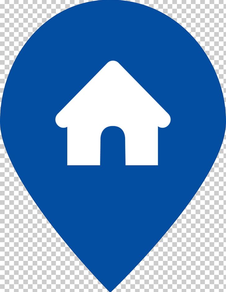 Blue house icon - Free blue house icons