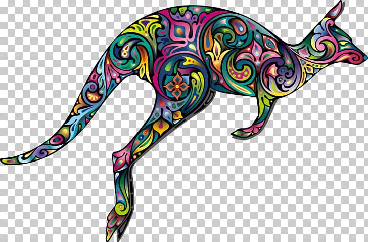 Australia Kangaroo Tattoo Abstract Art PNG, Clipart, Abstract Art, Animals, Art, Australia, Black Free PNG Download